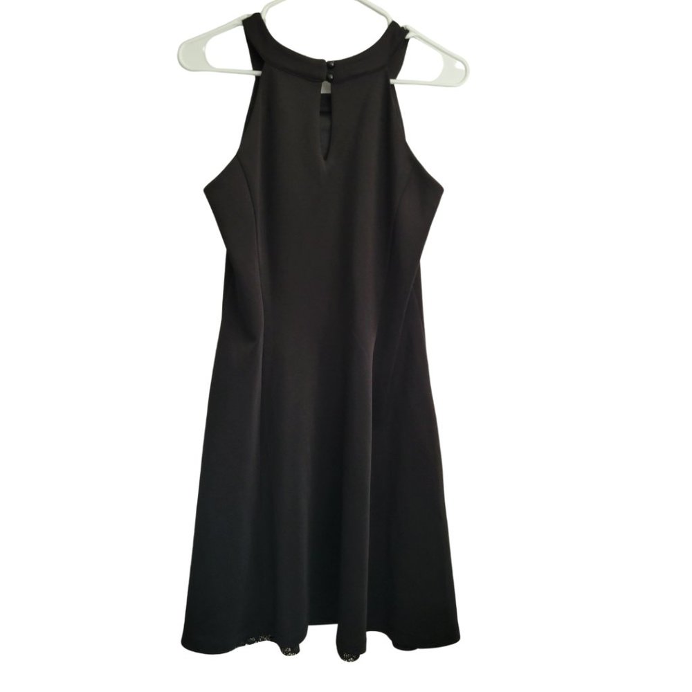 🌟 NWT ENFOCUS STUDIO LBD Black Halter Dress Lace Insert Size 8 - Picture 11 of 11